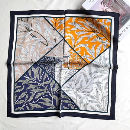 A variety of how many flowers silk small square scarf elegant temperament ladies mulberry silk small scarf fashion simple scarf