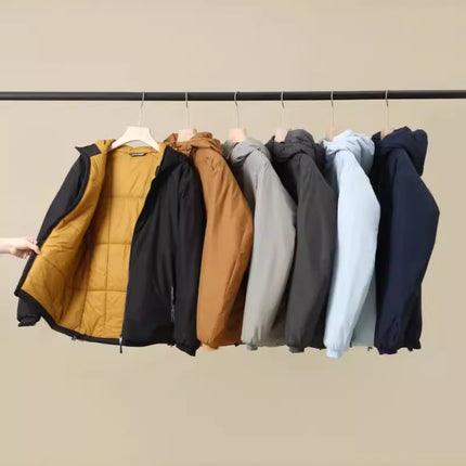 "Cow" Is Warmer Than Down! Outdoor Lightweight P Cotton Jacket Anti-Cold Wind Sports Hooded Cotton Jacket