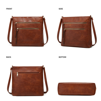 New Cross-Border Extra-Large Capacity Crossbody Bag, Fashionable, Simple, Retro Tote Bag, Foreign Trade Shoulder Bag, Women's Bag, Ladies' Bag
