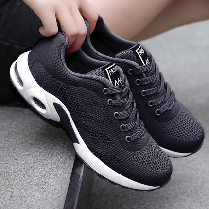 Women's Shoes 2026 New Air-Cushion Shoes Korean Style Fashion Trendy Foreign Trade Women's Shoes Soft Sole Breathable Sports Shoes for Women