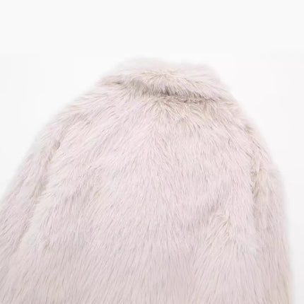 SAW AliExpress Independent Station Women's Wear European and American Style Artificial Fur Effect Short Coat 4360 240 712
