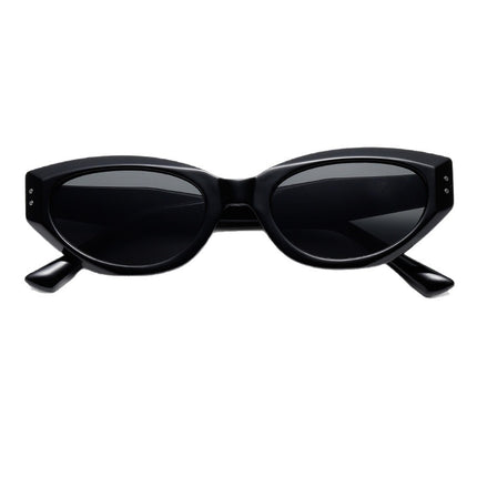 2025 New Style Functional Wind-style Cateye Sunglasses Women's Trendy Square-round Face Slimming High-grade Socialite Internet Celebrity Sunglasses