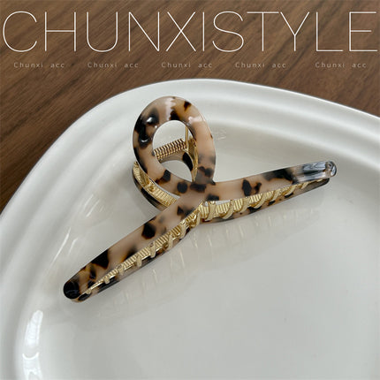 High-grade acetate hairpin for Women summer 2023 New elegant back head clip shark clip hairpin headdress