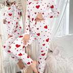 Red heart on white background / S