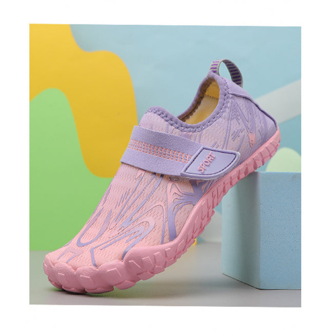 Cross-Border Children's Beach Shoes, Wading Shoes, New Five-Finger Non-Slip, Breathable, Quick-Drying, Lightweight Swimming Shoes, Dance Shoes