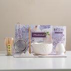 Minimalist white - wave sakura matcha 7-piece set - gift box