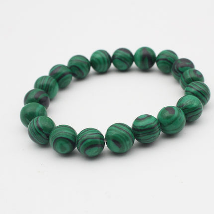 Amazon Europe and the United States cross-border hot 8MM beads bracelet green malachite energy bracelet yoga bracelet wholesale