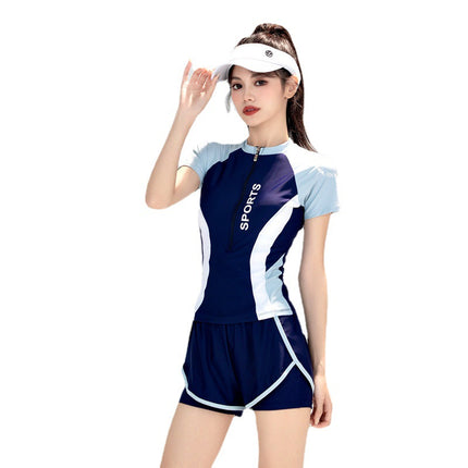 Swimsuit Female Sports Girl Conservative Girl Split Boxer Swimming Pool Swimsuit Hot Spring New 2025 Hot Style Slimming Look