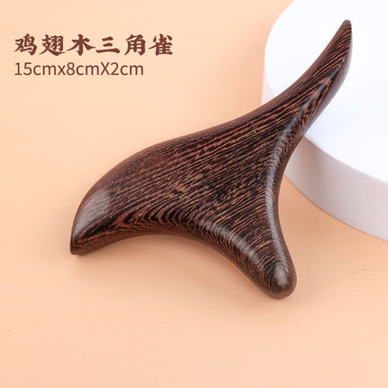 Sandalwood Massage Comb, Meridian Comb, Wide-Tooth Comb, Hair Therapy Tool, Five-Tooth Comb, Wooden Comb, Meridian Massage Comb for Home Use