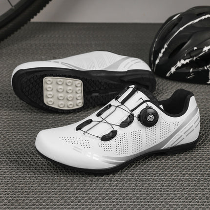 2025 New Road Bike Lock Shoe Set Hard-Soled Bicycle Shoes Lockless Cycling Shoes Power-Assisted Mountain Bike Lock Shoes for Men