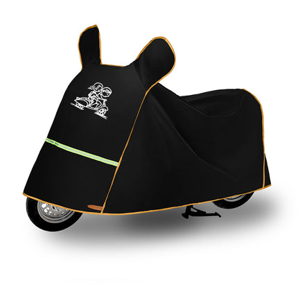 Full Car Cover, Enlarged and Thickened, Sun Protection, Ultra-Durable Electric Car Cover, Battery Car Rain Cover, Scooter Sun Protection