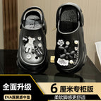 Black 6cm [crystal bear] / 38-39 [37-38 Foot Shoot]]