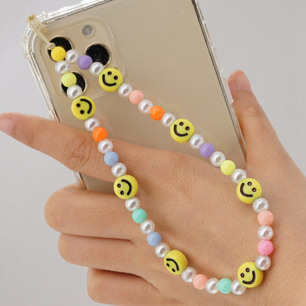 Factory direct supply handmade beaded mobile phone lanyard bluetooth speaker lanyard flashlight fan selfie stick U disk sling