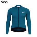 Men's warm cycling top-blue / M