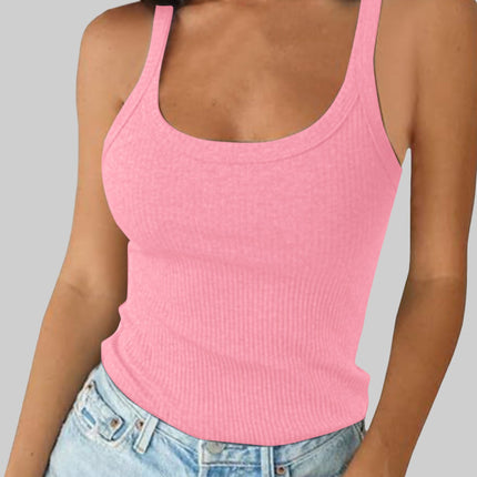 Cross-Border American Hot Girl Camisole Women's Summer Outer Wear Pullover Top with Sports Street European and American Style Women's Clothing