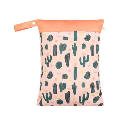 Ins Baby Stroller Storage Hanging Bag Cross-border Hot Selling Baby Diaper Bag Wetbag Dry and Wet Separation 30*40