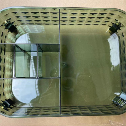Light Luxury Desktop Storage Box Household Transparent Cosmetic Storage Box Bedroom Storage Box Storage Basket Storage Rack