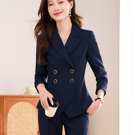Professional suit Women's High-grade Suit Overskirt Two-piece Set Property Consultant Work Clothes Suit Jacket Jewelry Store Fixture