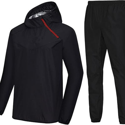 Cross-border Men's Sports Sweat-wicking Sauna Clip Overcome Hat Rustic Clothes Fitness Clothes Exercise Sports Sweat Clothes suit