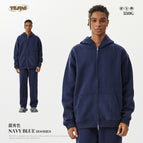 navy blue-Zip Sweat / S