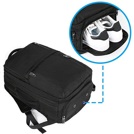 Simple Business Laptop Backpack 17inch Multi-Function USB Charging School Bag Large Capacity Backpack