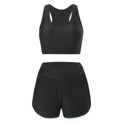Swimsuit for Women 2025 New Large Size Split Boxer Sports Student Conservative Fat mm 100kg Sports Long-Sleeved Swimsuit
