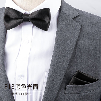 Men's Business Banquet Multicolor Pocket Towel Set Wedding Wedding Bow Best Man Groom Men's Dress Accessories