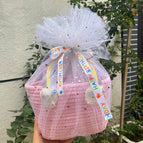 Pink (including star and moon yarn ribbon random)