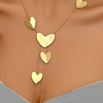European and American Cross-border All-match Women's Long Necklace Trendy Temperament Jewelry Round Pieces Hollow Geometric Chain Necklace