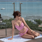 Pink korean style bikini / M