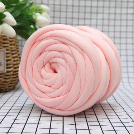 Cross-Border New Product DIY Core-Spun Yarn 3cm Thick Imitation Velvet Yarn Blanket Fabric Strip Yarn Core-Spun Cotton Manufacturer Wholesale