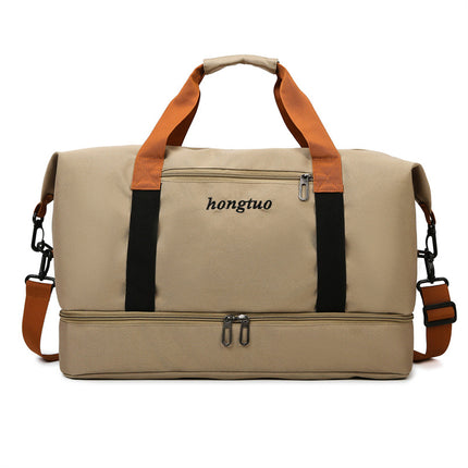 Cross-Border Large-Capacity Travel Bag New Dry and Wet Separation Business Trip Storage Short-Distance Lightweight Fitness Bag Travel Luggage Bag