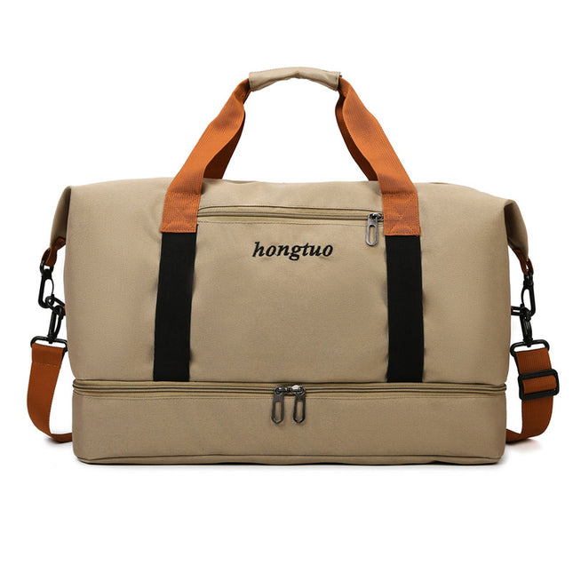 Cross-Border Large-Capacity Travel Bag New Dry and Wet Separation Business Trip Storage Short-Distance Lightweight Fitness Bag Travel Luggage Bag