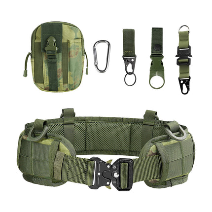 Cross-Border Cobra Buckle Tactical Waist Belt Set Outdoor Multi-Functional Nylon Quick-Release Belt Real-Life Cs Outer Belt
