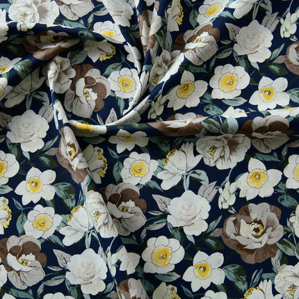 40-Count Pure Cotton Fabric Twill Handmade DIY Bed Bed Sheetss and Quilt Covers Kidsren's Clothing Pure Cotton Fabric Cotton Broken Flower Shadow Stacked