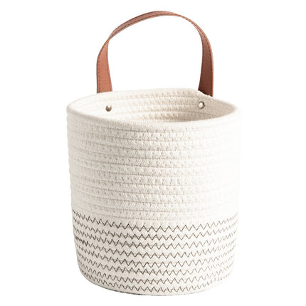 Storage Basket Desktop Woven Cosmetics Storage Basket Hanging Basket Wall Hangable Storage Basket Small Flower Basket Portable Kitchenware Nordic