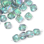 12 × 11mm thick, about 5mm aperture, about 1mm20 pieces/bag / Gradient Green