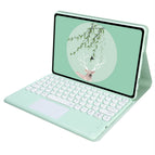 Oppo pad 11inch / Green + color bottom round hat touch keyboard