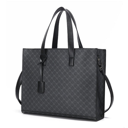 Men's bag 2022 new men's briefcase business handbag fashion vintage printing office computer bag wholesale
