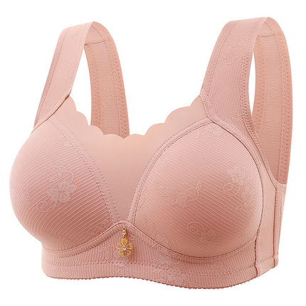 Cross-Border Export of Beautiful Back Anti-Exposure Sagging Side Breast Reduction Large Size Thin New Push-Up Women's Wire-Free Underwear