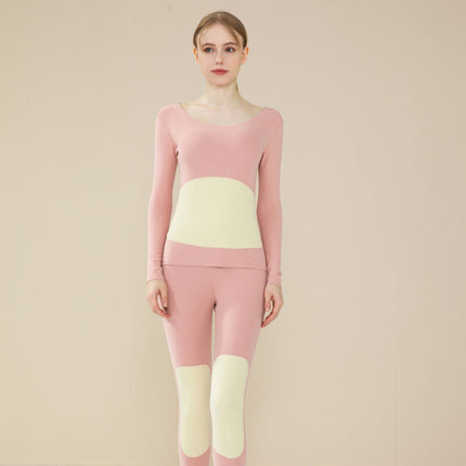 2025 New Cashmere Silk Underwear for Women, Double-Sided Brushed Fleece-Lined Thermal Tops and Pants Set for Men, Seamless Wholesale