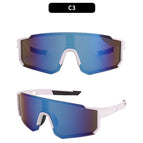 White frame blue film