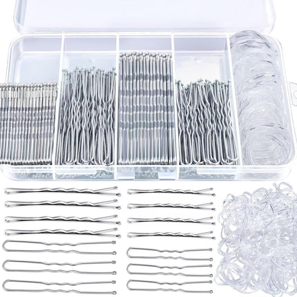 Cross-Border 300-Piece Set Brown Hair U-Shaped Clip Box Metal Hairpin Set Amazon Bestseller