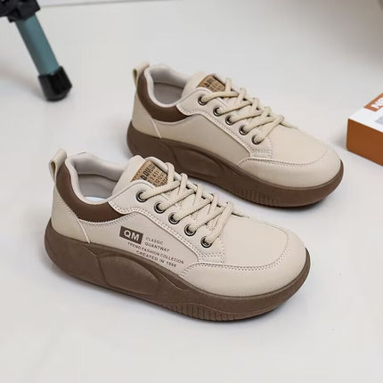 White Sneakers for Women 2025 Spring New Style Student Korean Version Ins Trendy Shoes Versatile Thick-Soled Casual Sneakers for Women Xq5801