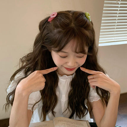 Candy Color Flower Hairpin Sweet Cute Bangs Clip Side Clip All-match Girl Hairpin Broken Hair Clip Hair Accessories