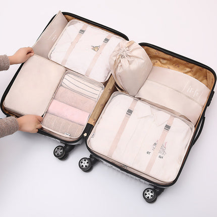 Thickened multi-functional travel seven-piece storage bag luggage clothes sorting bag storage bag suit wholesale
