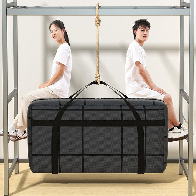 Clothing Storage Bag Quilt Moving Travel Oxford Cloth Waterproof Extra Large Capacity Cross-Border Striped Quilt Bag Portable