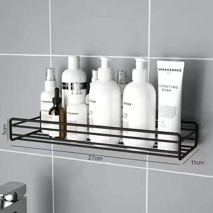Bathroom bathroom shelf kitchen living room dormitory wall hanging punch-free storage rack storage rack hanging basket nail-free
