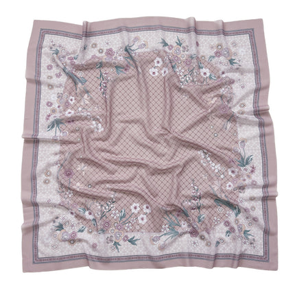 Cross-Border New Product Voile Print 110 Square Scarf Classic Lace Scarf Turban Malaysian Shawl