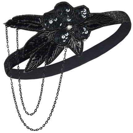 European and American Vintage Hair Band 1920 Great Gatsby Inspired Feather Headband Cocktail Party Hair Accessories